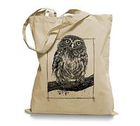 Big Owl Stoffbeutel |Eulen Eule Tragetasche Kult-sand