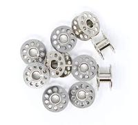 BIG-SAM 10 Unterfadenspulen - Maschinenspulen | 20,4 mm x 11,4mm | 6,1mm Innendurchmesser | mit CB-Greifer = Zentral-Spulen-Greifer (10)