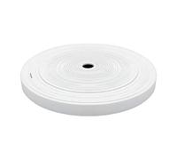 BIG-SAM 20mm breites Gummiband - flach gestrickt - 1, 5 oder 10 Meter am Stück geschnitten - für Bekleidungsstücke oder Taschen (Weiß, 1)