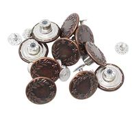 BIG-SAM Metallknöpfe/Jeansknöpfe - Ø 17mm - Altkupfer - 5/10 / 25 oder 50 Stück - Nähfrei mit Anleitung! (10)