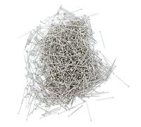 BIG-SAM Stecknadeln - Bastelstecknadeln | in verschiedenen Größen und Nadelstärken | aus Stahl | in praktischer Kunststoffbox (50g | 0,65mm x 30mm)