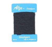 BIG-SAM - Stopfgarn | 20 Meter Wickelkarte | auch als Beilaufgarn verwendbar | viele Farben einzeln erhältlich oder als Farbset (Blauschwarz)