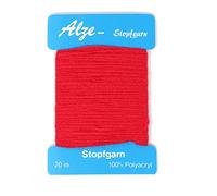 BIG-SAM - Stopfgarn | 20 Meter Wickelkarte | auch als Beilaufgarn verwendbar | viele Farben einzeln erhältlich oder als Farbset (Rot)