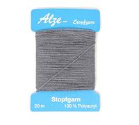 BIG-SAM - Stopfgarn | 20 Meter Wickelkarte | auch als Beilaufgarn verwendbar | viele Farben einzeln erhältlich oder als Farbset (Dunkelgrau)