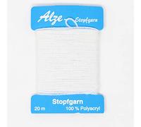 BIG-SAM - Stopfgarn | 20 Meter Wickelkarte | auch als Beilaufgarn verwendbar | viele Farben einzeln erhältlich oder als Farbset (Weiß)