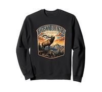 Big Sky Country, in dem Elchhorn und Männer zuhören Montana Sweatshirt