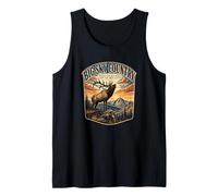 Big Sky Country, in dem Elchhorn und Männer zuhören Montana Tank Top