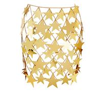 Big Star Pailletten Quasten Körperkette für Damen, modische Harness Kette, ausgehöhlte Bikinis, Top Rock, Partykleid, Damen, ausgehöhltes Body Kleid, Big Star Pailletten Quastenrock Bikinis