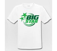 BIG STAR - T-Shirt - weiss/grün - Atmungsaktiv