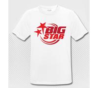 BIG STAR - T-Shirt - weiss/rot - Atmungsaktiv