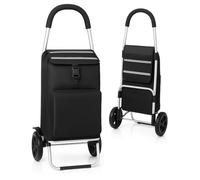 BigDean Trolley Einkaufstrolley Klappbar Shopping Trolley mit Kühlfach Einkaufswagen Hackensporsche Einkauftrolleys