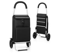 BigDean Trolley Einkaufstrolley Klappbar Shopping Trolley mit Kühlfach Einkaufswagen Hackensporsche Einkauftrolleys