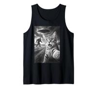 Bigfoot UFO Katze Selfie Alien Abduktion Meme Art Sasquatch Tank Top