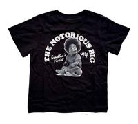 Biggie Smalls Jungen-T-Shirt Baby Logo Nue offiziell Schwarz 12 Months to 5 Yrs
