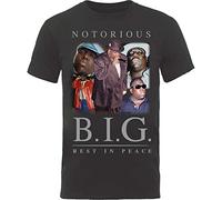 Biggie Smalls - T-Shirt # S Unisex Black # Collage