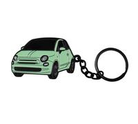 BIHEE Auto Schlüsselanhänger Mini Anhänger Kompatibel mit 500 Schönes Geschenk Metall Schlüsselanhänger für Autoschlüssel, Auto Dekorationen, Männer, Frauen, Grün