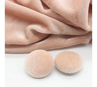 BIHOOA 10 Stück 10-28 mm goldfarbener Samt, runde Stoffknöpfe, mit Stoff überzogen, Samtknöpfe mit Metallschaft, Knöpfe für Kleidung, Basteln, Nähen