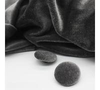 BIHOOA 10 Stück 10-28 mm goldfarbener Samt, runde Stoffknöpfe, mit Stoff überzogen, Samtknöpfe mit Metallschaft, Knöpfe für Kleidung, Basteln, Nähen