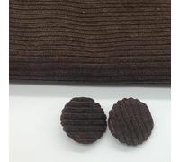 BIHOOA 10 Stück 10-38 mm runde, mit Stoff überzogene Knöpfe aus Cord, Samtknöpfe mit Metallschaft, Knöpfe für Kleidung, Basteln, Nähen