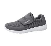 BIISDOST Herren Schuhe Extra Breite Füße Herren Slip On Schuhe Wildleder Atmungsaktiv Leicht Freizeitschuhe Sneaker Turnschuhe Luftkissen Mesh Running Stoßfest Bequem Sportschuhe Trekking