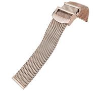 BIK Uhrenarmband aus gewebtem Edelstahl, 20 mm, 21 mm, 22 mm, passend für IWC Le Pe Prince Mark 18 Portofino, massives Uhrenarmband, 20mm, Azetat, Kein Edelstein
