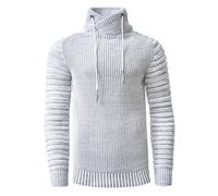 Biker Grobstrick Stehkragen-Pullover M