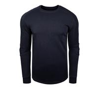 Sweatshirt RUSTY NEAL, Herren, Gr. XL, blau (dunkelblau), 70% Baumwolle, 30% Polyester, unifarben, normal, Rundhals, Sweatshirts Sweatshirt, mit geripptem Ärmeldesign (77241233-XL) dunkelblau