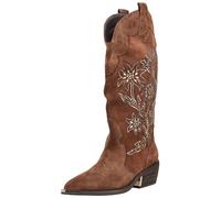 Bikerboots ALMA EN PENA "ALMA EN PENA Stiefel Leder", Damen, Gr. 39, camel, Leder, Schuhe Bikerboots (20500365-39) camel