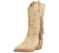 Bikerboots ALMA EN PENA "ALMA EN PENA Stiefel Leder", Damen, Gr. 41, sand, Leder, Schuhe Bikerboots (65846161-41)