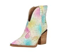 Bikerboots ALMA EN PENA "ALMA EN PENA Stiefelette Leder", Damen, Gr. 42, multicolor, Leder, Schuhe Bikerboots (37901963-42)