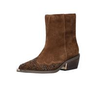 Bikerboots ALMA EN PENA "ALMA EN PENA Stiefelette Veloursleder", Damen, Gr. 40, camel, Veloursleder, Schuhe Bikerboots (55359437-40) camel