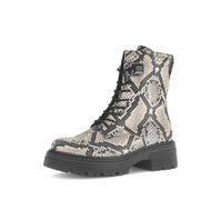 Bikerboots GABOR "Biker Boots Leder Reptiloptik", Damen, Gr. 38,5, multicolour, Schuhe Bikerboots (90709326-38,5) multicolour