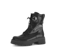 Bikerboots GABOR "Biker Boots Leder Reptiloptik", Damen, Gr. 42,5, schwarz, Schuhe Bikerboots (13956903-42,5) schwarz