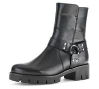 Bikerboots GABOR, Damen, Gr. 40, schwarz, Kalbsleder, unifarben, modisch, Schuhe, Blockabsatz, Stiefelette, Boots mit Best Fitting-Ausstattung (84527206-40) schwarz