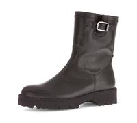 Bikerboots GABOR, Damen, Gr. 41, dunkelbraun, Kalbsleder, unifarben, Schuhe Bikerboots, Blockabsatz, Stiefelette, Herbstboots mit Innenreißverschluss (23804916-41) dunkelbraun