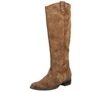 Bikerboots GABOR "Gabor Stiefel Veloursleder", Damen, Gr. 38,5, blau (whisky), Veloursleder, Schuhe Bikerboots (86745529-38,5) whisky