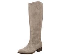 Bikerboots GABOR "Gabor Stiefel Veloursleder", Damen, Gr. 42, kiesel, Veloursleder, Schuhe Bikerboots (20251647-42)