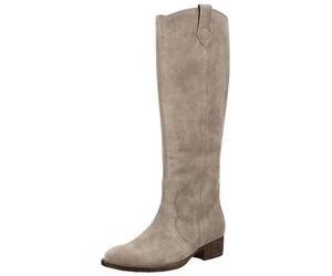 Bikerboots GABOR "Gabor Stiefel Veloursleder", Damen, Gr. 42, kiesel, Veloursleder, Schuhe Bikerboots (20251647-42)