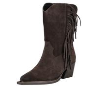 Bikerboots INUOVO "INUOVO Stiefel Leder", Damen, Gr. 36, braun, Leder, Schuhe (38677056-36) braun