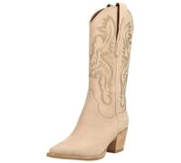 Bikerboots JEFFREY CAMPBELL "Jeffrey Campbell Stiefel Nubukleder", Damen, Gr. 40, beige, Nubukleder, Schuhe Bikerboots (11370851-40) beige