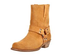 Bikerboots JEFFREY CAMPBELL "Jeffrey Campbell Stiefelette Veloursleder", Damen, Gr. 39, braun (orange), Veloursleder, Schuhe Bikerboots (25464113-39) orange
