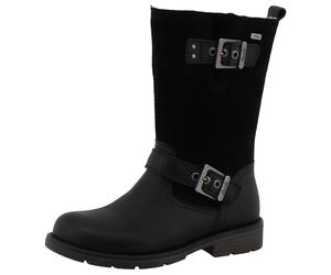 Bikerboots LURCHI "Hedi TEX", Mädchen, Gr. 32, schwarz, Leder, Schuhe Bikerboots, Stiefel, Bikerboots mit Tex-Ausstattung, Größenschablone zum Download (58937145-32) schwarz