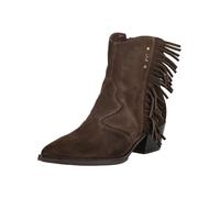 Bikerboots NERO GIARDINI "Nero Giardini Stiefelette Veloursleder", Damen, Gr. 37, braun (dunkelbraun), Veloursleder, Schuhe Bikerboots (65352250-37) dunkelbraun