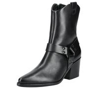 Bikerboots PAUL GREEN "Paul Green Stiefelette Glattleder", Damen, Gr. 38, schwarz, Glattleder, Schuhe Bikerboots (72053655-38)