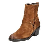 Bikerboots PAUL GREEN "Paul Green Stiefelette Veloursleder", Damen, Gr. 38,5, braun (toffee), Veloursleder, Schuhe Bikerboots (69837645-38,5)