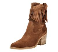 Bikerboots PAUL GREEN "Paul Green Stiefelette Veloursleder", Damen, Gr. 38,5, braun, Veloursleder, Schuhe Bikerboots (49698048-38,5) braun