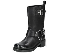 Bikerboots STEVE MADDEN "STEVE MADDEN Stiefel Lederimitat", Damen, Gr. 37, schwarz, Lederimitat, casual, Schuhe (61809917-37) schwarz