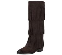 Bikerboots STEVE MADDEN "STEVE MADDEN Stiefel Veloursleder", Damen, Gr. 37, braun, Veloursleder, Schuhe Bikerboots (67410759-37) braun
