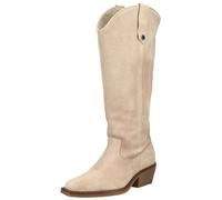 Bikerboots STEVE MADDEN "STEVE MADDEN Stiefel Veloursleder", Damen, Gr. 38, beige, Veloursleder, Schuhe Bikerboots (76709053-38) beige