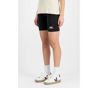 Bikerhose ALPHA INDUSTRIES "Basic Bike Shorts SL W", Damen, Gr. M, Normalgrößen, schwarz, Obermaterial: 95% Baumwolle, 5% Elastan, Hosen (59355869-M) schwarz